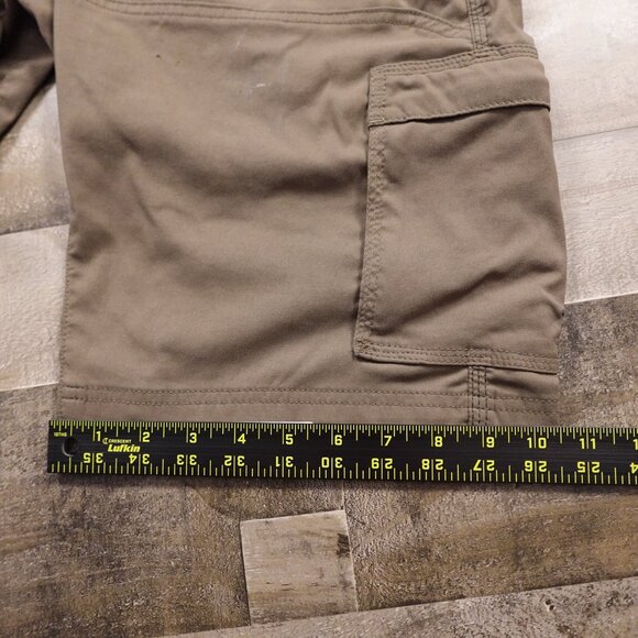 Prana Stretch Zion Shorts Men's 32 Taupe Brown Hiking Utility Belted Cargo - Picture 9 of 11